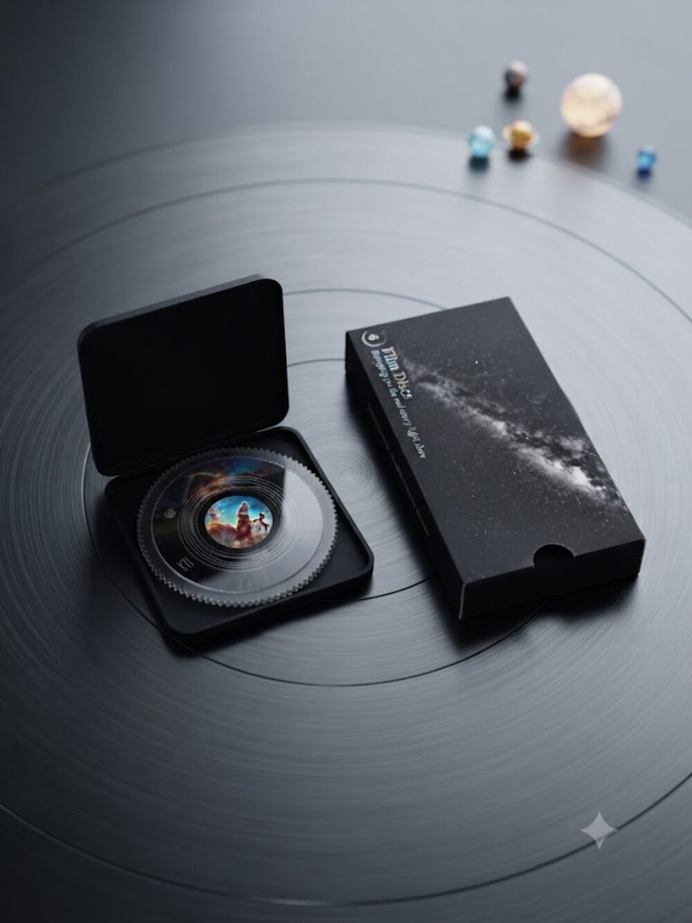Galaxy Projector Replacement Film Disc Mystic Mountain Nebula Slide Case